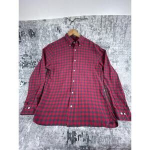 Brooks Brother Red Fleece Men XL Buffalo Plaid Button Down Shirt Preppy Heritage